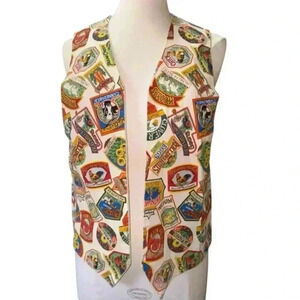 Old time advertising Handmade vest